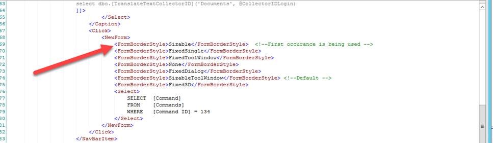 Code examplte for pop-up window solution