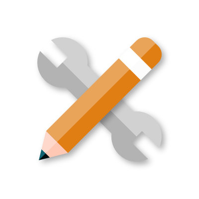 tools and pencil illustrating the design and implementation of credit management software