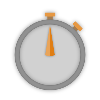 Icon van een grijze stopwatch