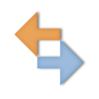 icon with arrows representing data exchange