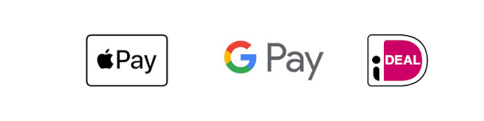 logo's Apple Pay, Google Pay, iDeal