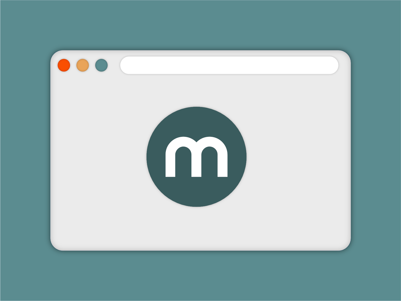 Illustration of a browser with a green Mollie logo